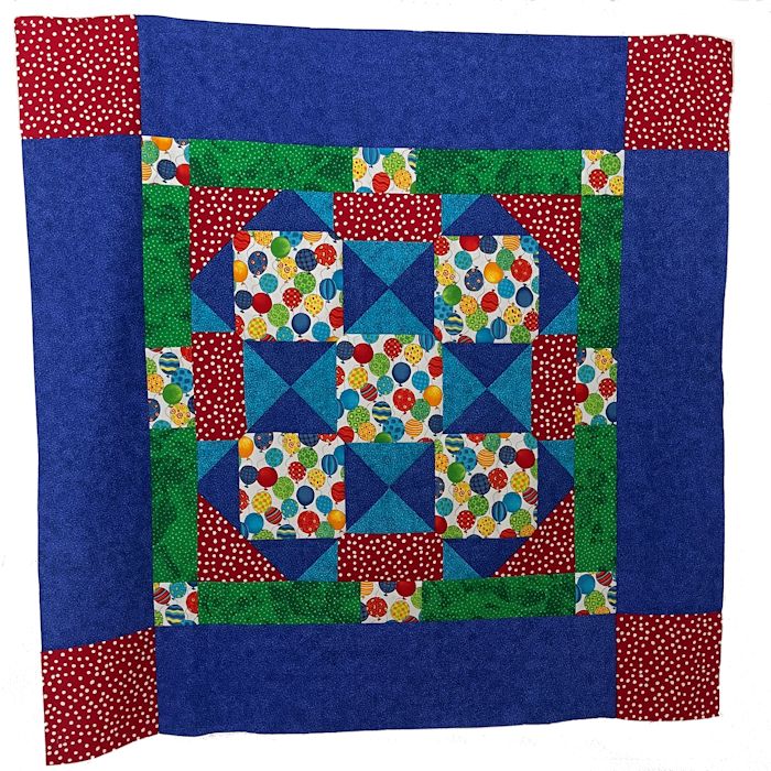Bright Balloons II Baby Quilt