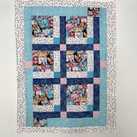 Cats Love Shopping Bags 2 quilt